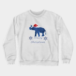 Santa Elephant Crewneck Sweatshirt